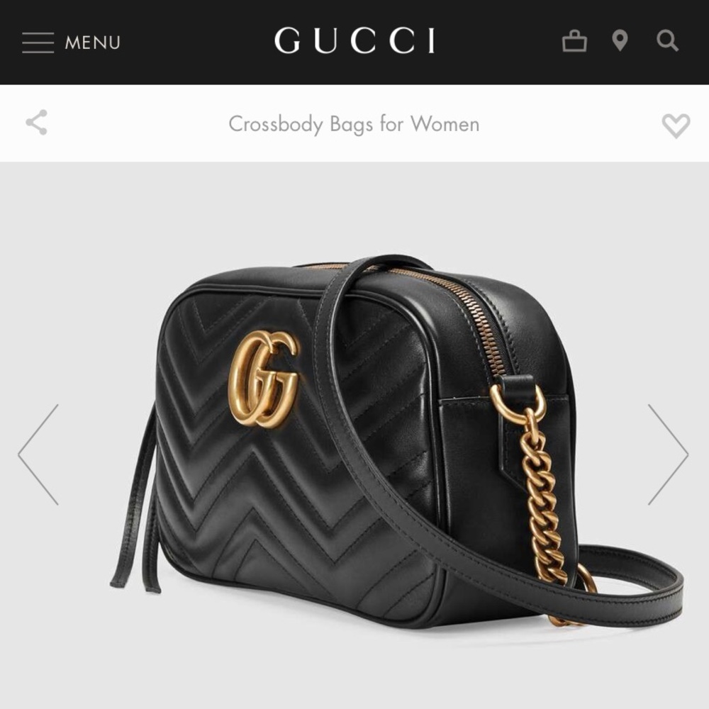 Gucci Marmont Small Matelassé Shoulder Bag